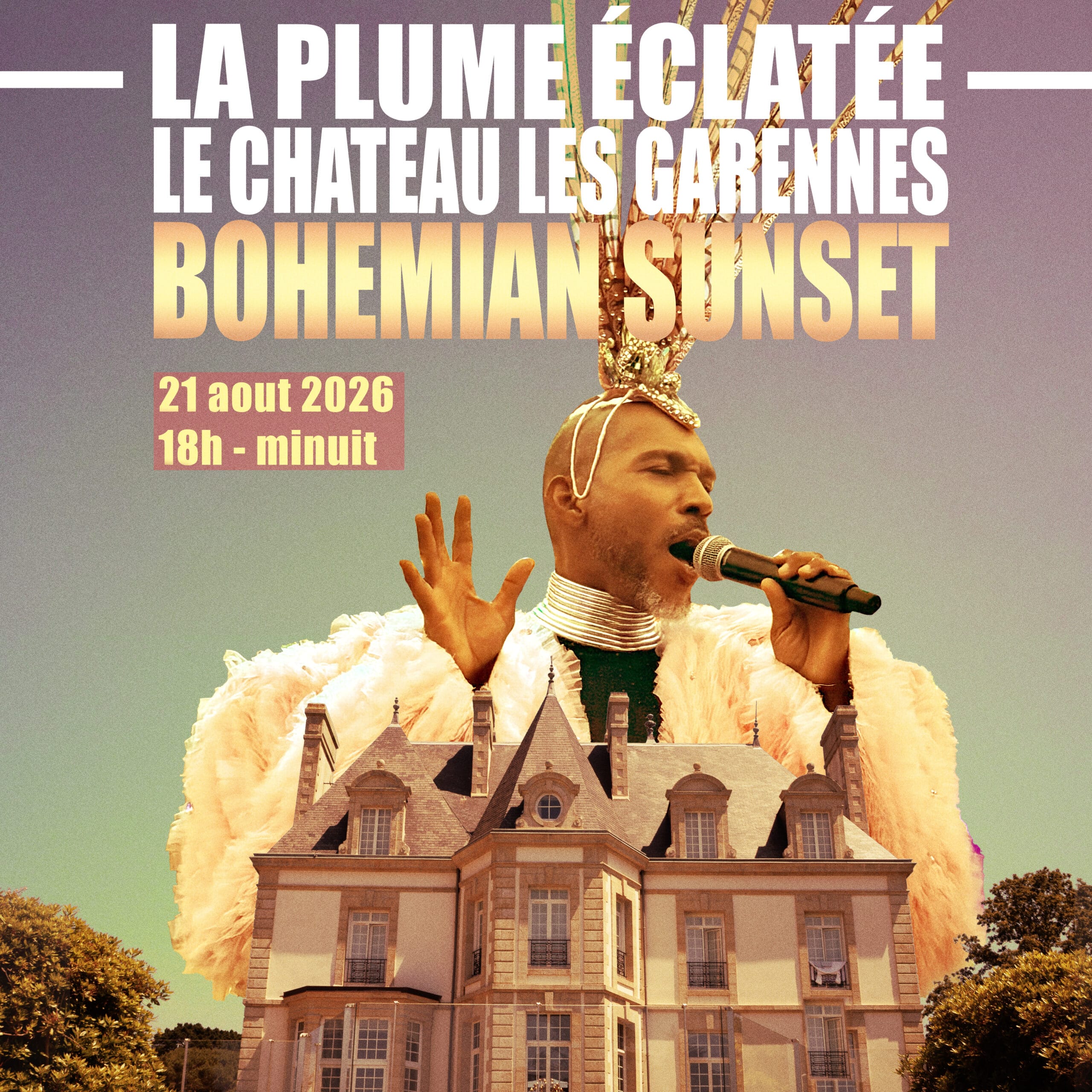 Soirée Bohemian Sunset au Château Les Garennes La Plume Éclatée